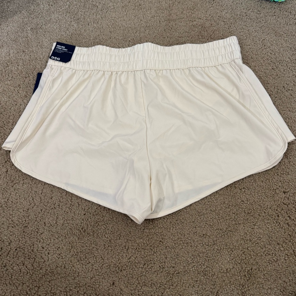 DSG High-Rise Stride Short 3” Inseam Light Sand Women’s Size XL Running Athletic - Picture 3 of 12